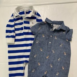 Janie and Jack 3-6 Month Rompers.